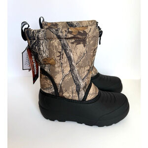 Northside Icicle Polar Youth Snow Boots Tan Camo Size 13 Reflective NWB